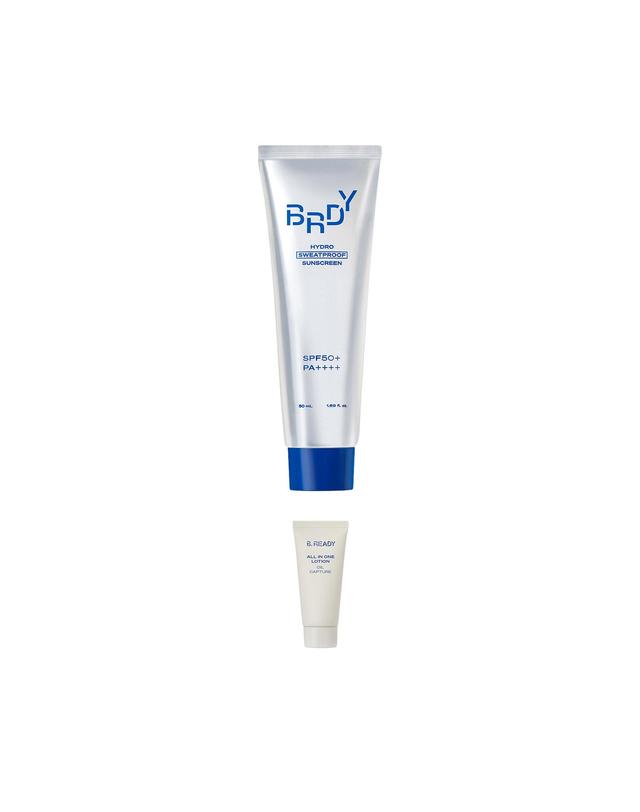 비레디 하이드로 스웻프루프 선크림 50ml 착용컷