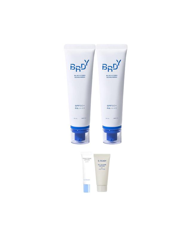 비레디 블루 수분 선크림 50ml x 2개 착용컷