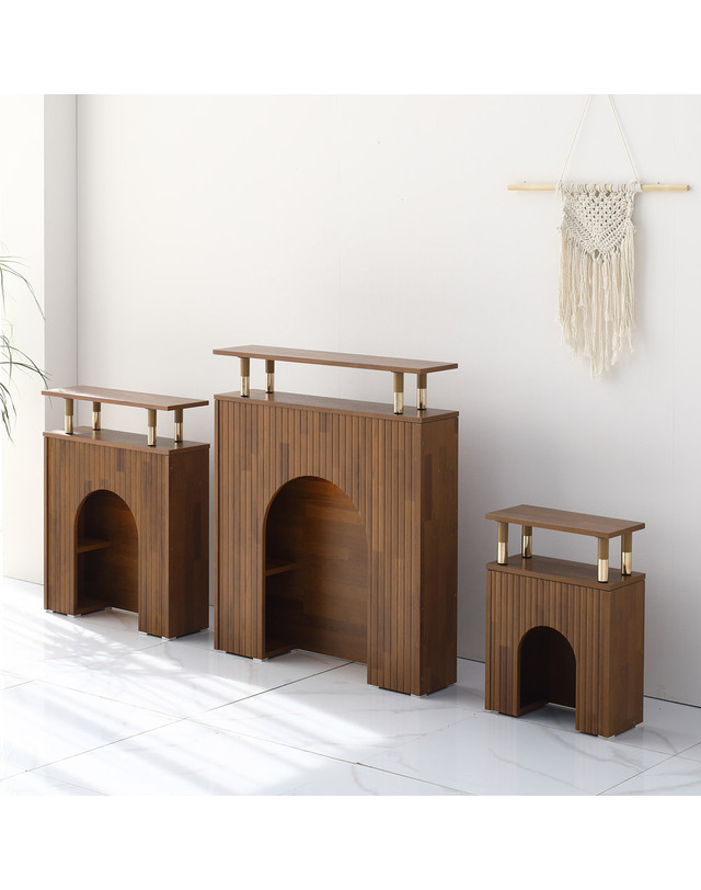 준우드 DG 마레 LED 벽난로 장식장 400 2colors 착용컷