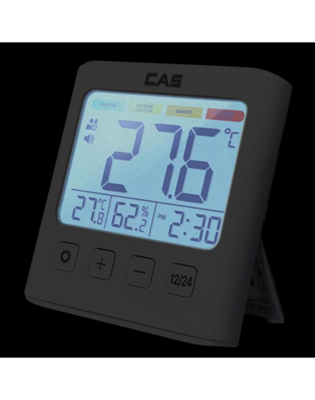 카스 카스 CAS 디지털 체감 온습도계 T702 온도계 습도계 벽걸이 스탠드 화이트 착용컷