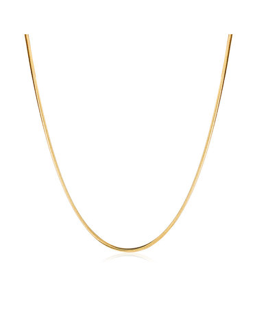 14K 글로시 1.4mm 스네이크 뱀줄 체인 목걸이 IRN40649