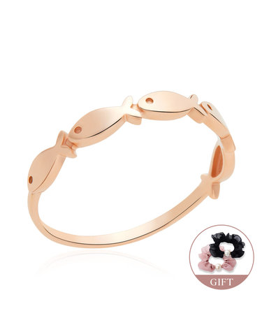 (10월베스트)18K 행운 물고기 링크 반지 RSS33026