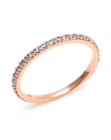 [비앤비골드] 14K 베이직 스톤링 1.5mm 테니스 반지 NPR29473