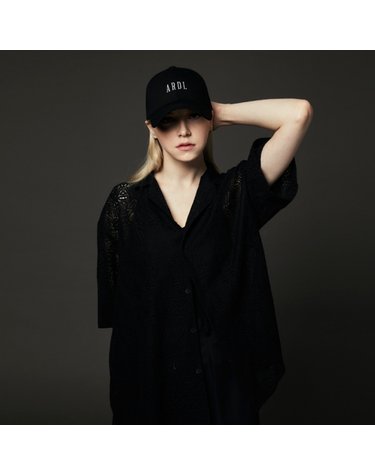 아르델 ARDL 가로 자수 BALL CAP BLACK