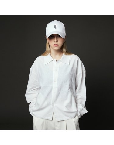 아르델 ARDL 세로 자수 BALL CAP WHITE