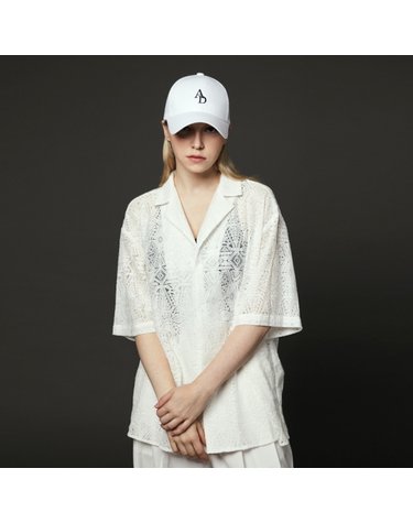아르델 ARDL AD 자수 BALL CAP WHITE