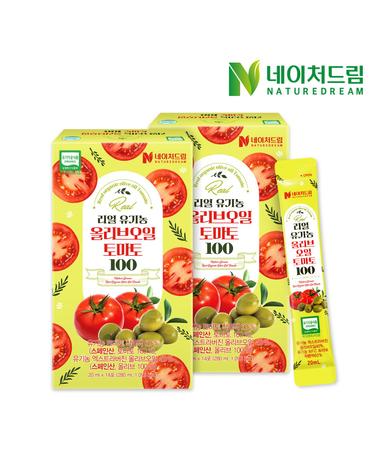 리얼 유기농 올리브오일 토마토100 20ml x 14포 2박스