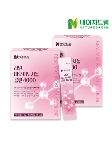 리얼 미오 이노시톨 콜린 4000 5g 30포 2박스 /엽산 비타민c 비타민d 비타민b