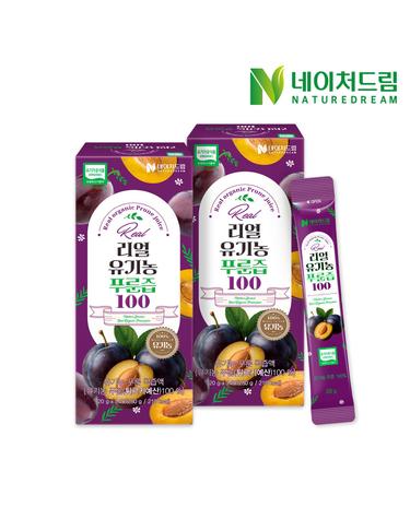 리얼 유기농 푸룬즙 100 20g x 14포 2박스