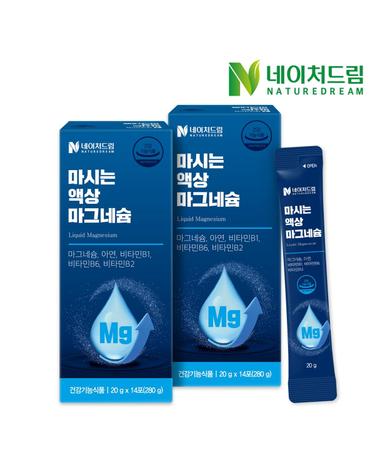 네이처드림 마시는 액상 마그네슘 20g x 14포 2박스