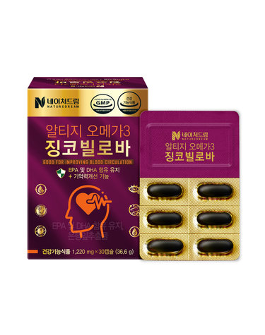 알티지오메가3 징코빌로바 30캡슐