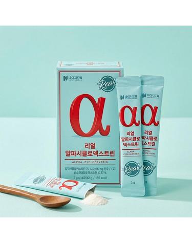 리얼 알파시클로덱스트린 3g x 14포 2박스 / 알파CD 제로파우더