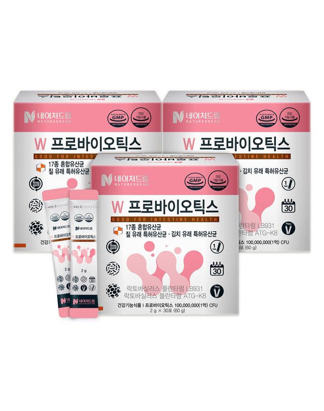네이처드림 질건강 유산균 w프로바이오틱스 3박스(3개월분) 착용컷