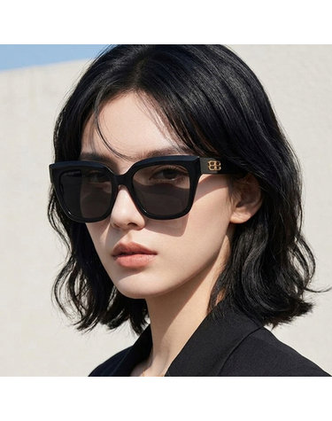 발렌시아가 선글라스 BB0237SA 001 명품 오버사이즈 뿔테 패션 아시안핏