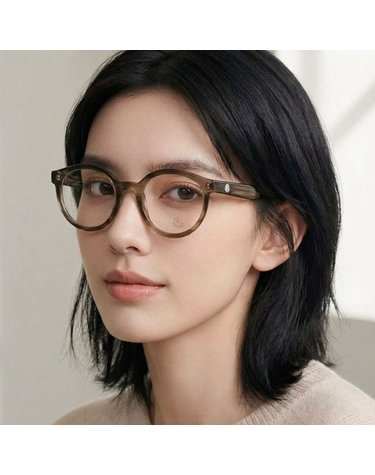 몽클레어 안경테 ML5029 050 명품 라운드 반투명 뿔테 남자 여자 데일리 패션