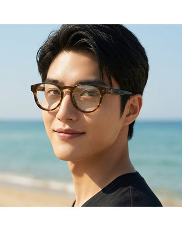 몽클레어 안경테 ML5051 051 명품 라운드 뿔테