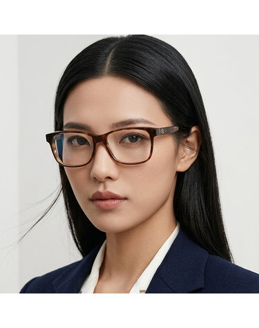 몽클레어 안경테 ML5012 053 명품 반투명 브라운 하바나 사각 뿔테 남자 여자