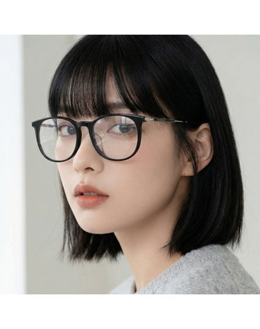 몽클레어 안경테 ML5152F 001 블랙 뿔테 아시안핏 명품 패션