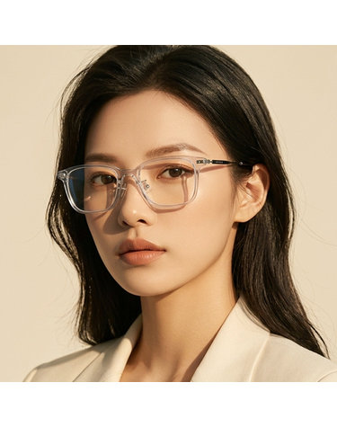몽클레어 안경테 ML5160D 020 명품 사각 심플한 투명 뿔테 아시안핏