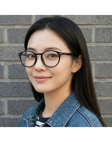 톰포드 안경테 TF5294 001 수지 안경 라운드 뿔테 명품 패션