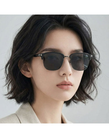 톰포드 선글라스 TF1242 K 20A 명품 하금테 투명 블랙 건메탈 아시안핏 반뿔테