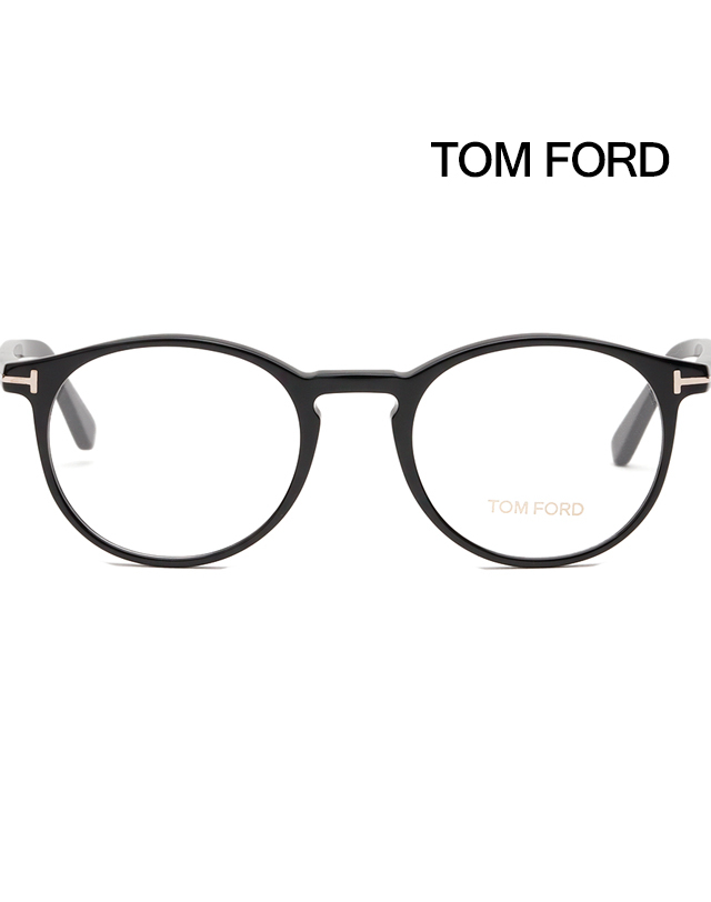톰포드 톰포드 안경테 TF5294 001 수지 안경 라운드 뿔테 명품 패션 착용컷