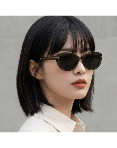 톰포드 선글라스 TF1246-K 57A 명품 오벌 반투명 카키 뿔테 남자 여자