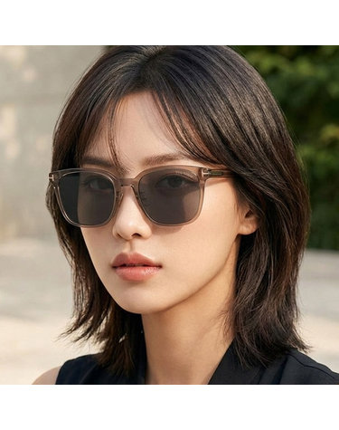 톰포드 선글라스 TF1286-K 45A 지창욱 명품 반투명 브라운 사각 뿔테 남자 여자