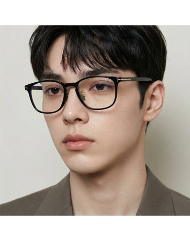 톰포드 블루라이트차단 안경테 TF5918DB 001 명품 얇은 사각 뿔테 시력보호