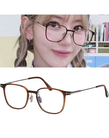 톰포드 블루라이트차단 안경테 TF5923KB 045 아시안핏 투명 브라운 사각 가벼운 뿔테 명품