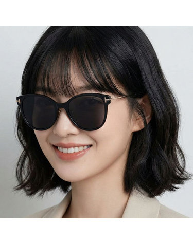 톰포드 선글라스 TF1142K 01A 블랙 라운드 명품 아시안핏 뿔테 오버핏 패션