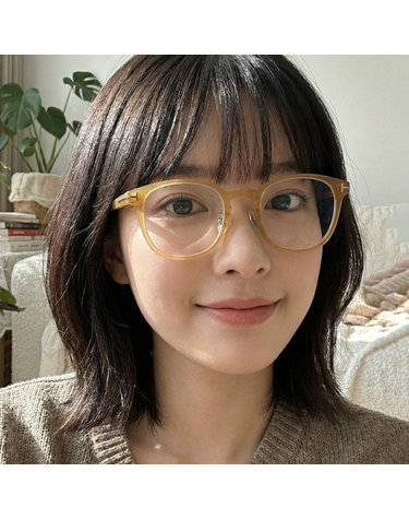 톰포드 블루라이트차단 안경테 TF5997KB 047 아시안핏 명품 클리어 허니 뿔테 데일리 패션