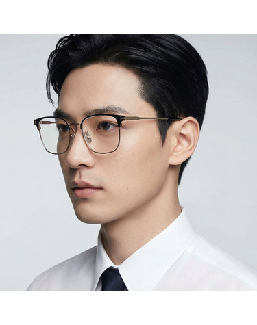 톰포드 블루라이트차단 안경테 TF6054DB 001 가벼운 블랙 사각 메탈테 명품 패션