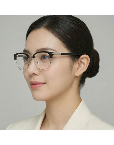 구찌 안경테 GG1901OA 002 아시안핏 명품 사각 하금테 안경 여자 남자