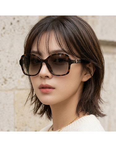 구찌 선글라스 GG0765SA 003 명품 오버사이즈 호피 뿔테 패션 여자 남자 아시안핏