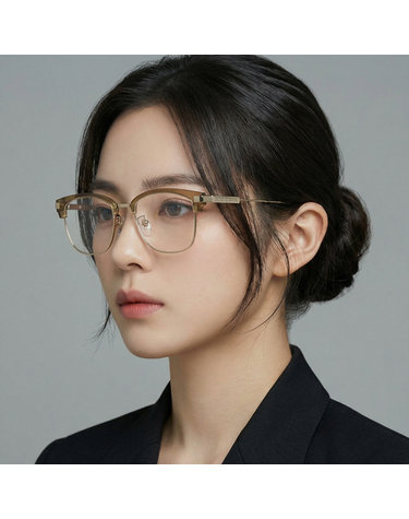 구찌 안경테 GG1439OK 003 명품 하금테 투명 아시안핏 사각