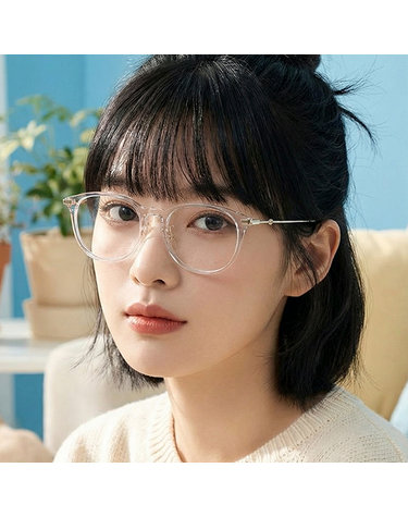 구찌 안경테 GG1014OA 003 투명 뿔테 라운드