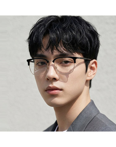 몽블랑 안경테 MB0199OA 006 명품 남자 빅사이즈 하금테 클래식안경