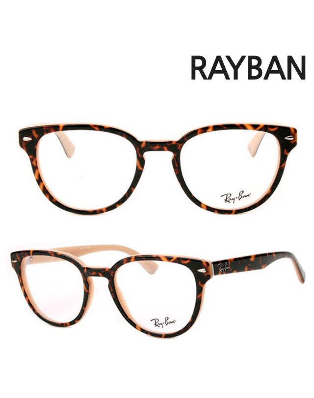 레이밴 레이벤 명품안경테 RB5311-5239 뿔테 착용컷