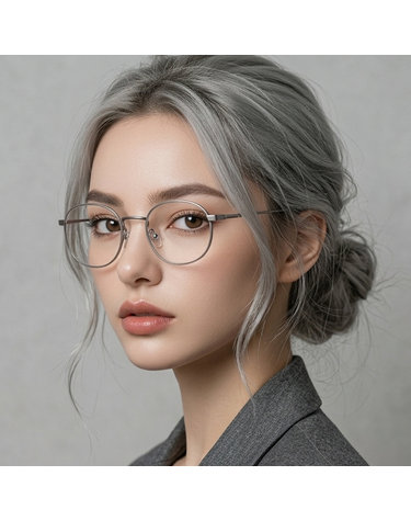 폴스미스 안경테 PSOP105 033 명품 무광 그레이 동그란 메탈테 여자 남자