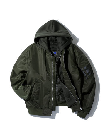 앨빈클로 MA-1 후드 항공 점퍼 AZH898 (3 COLOR)
