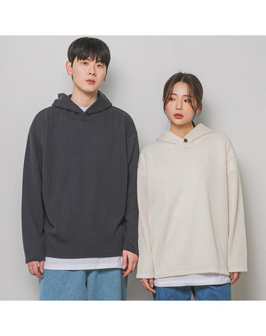 앨빈클로 사이드 트임 니트 후드티 AVH572 (3 COLOR)