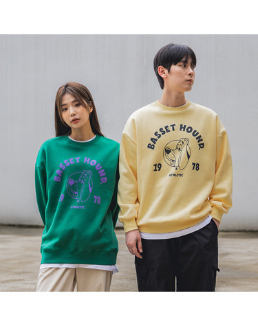 앨빈클로 하운드 어슬레틱 오버핏 맨투맨 MAR712 (3 COLOR)