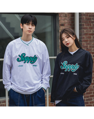 [DE LUXE] 앨빈클로 서플라이 우븐 오버핏 맨투맨 DLX736 (3 COLOR)