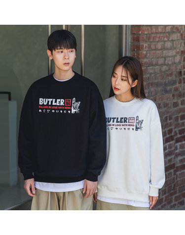 앨빈클로 버틀러 오버핏 맨투맨 MAR766 (2 COLOR)