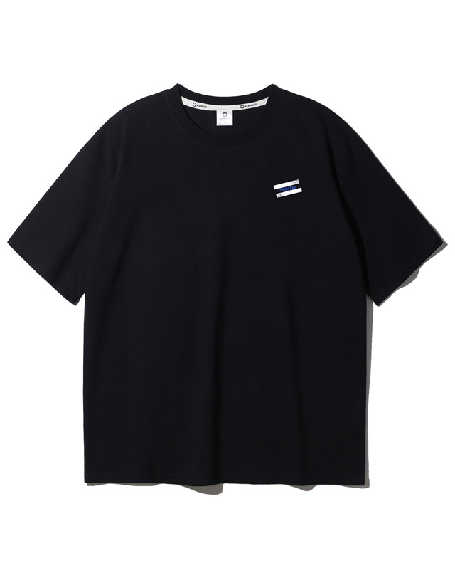 앨빈클로 앨빈클로 빈티지 버티컬 페인팅 오버핏 반팔티 AST4845 (2 COLOR) 착용컷