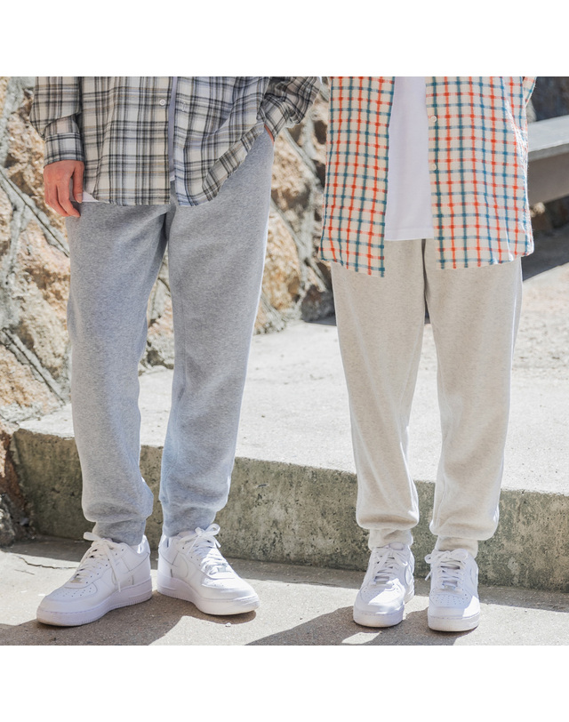 앨빈클로 [DE LUXE] 앨빈클로 무지 스티치 조거 팬츠 DLX1736 (3 COLOR) 착용컷