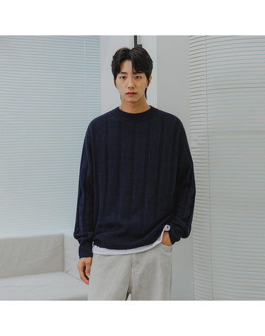 [DE LUXE] 앨빈클로 덱스 라운드 니트 DLX1509 (4 COLOR)