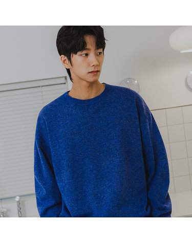 [DE LUXE] 앨빈클로 데일리 베이직 라운드 니트 DLX1507 (9 COLOR)
