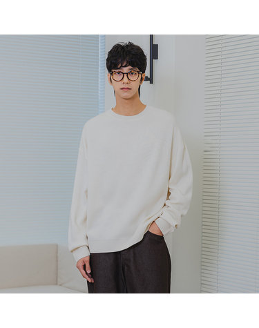 [DE LUXE] 앨빈클로 자가드 라운드 니트 DLX1501 (6 COLOR)